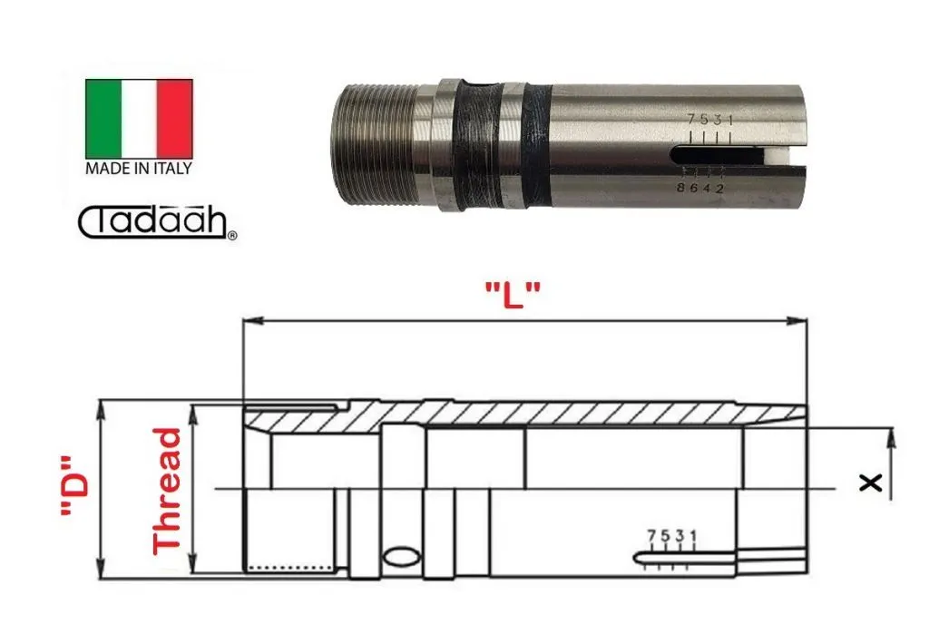 9335E Corpo per inserto spingibarra RS32 con carico di scorrimento regolabile per Gildemeister DMG-Mori GM35-6, GM35-8
